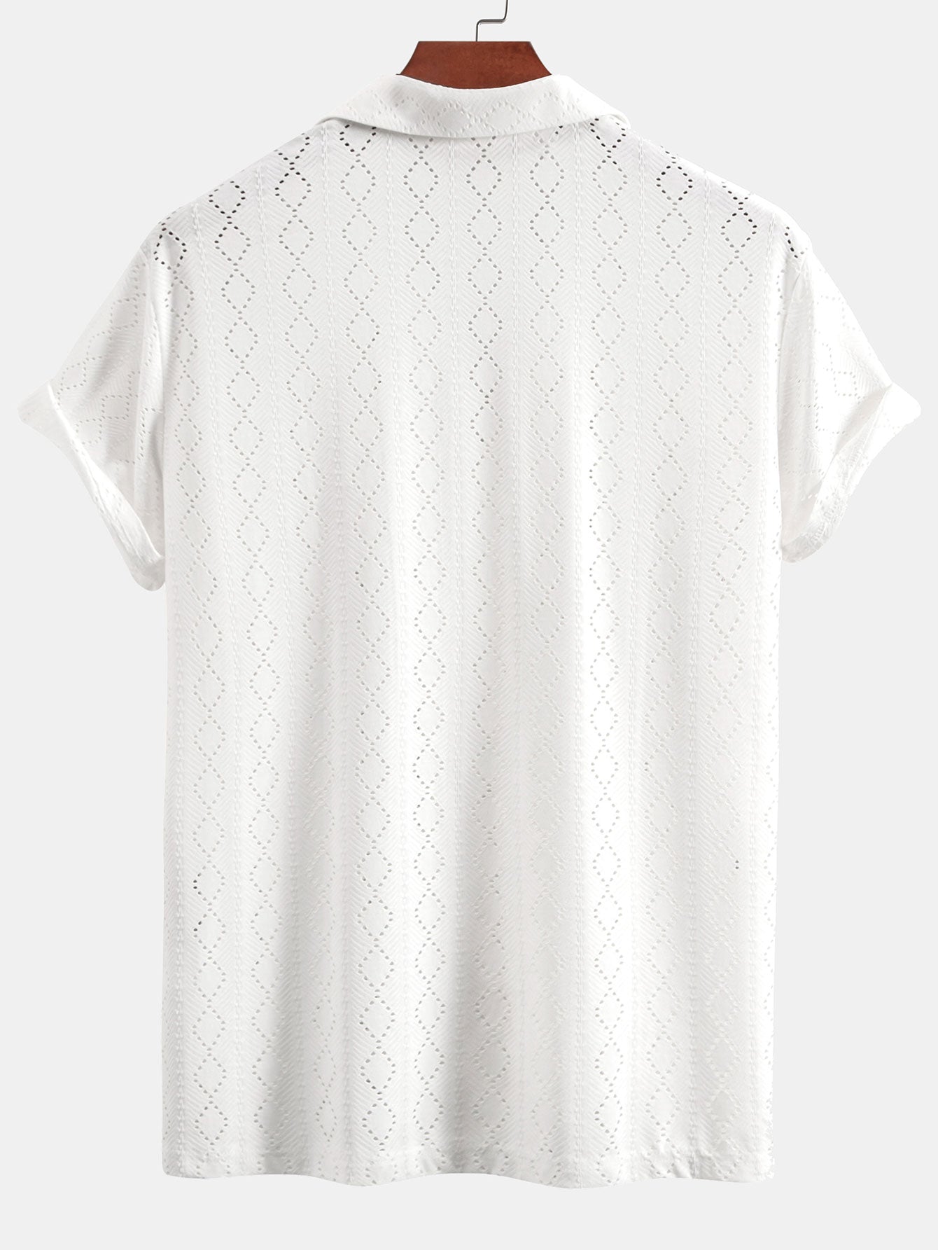 Zacarías® | Muscle Fit Diamond Texture Cuban Shirt