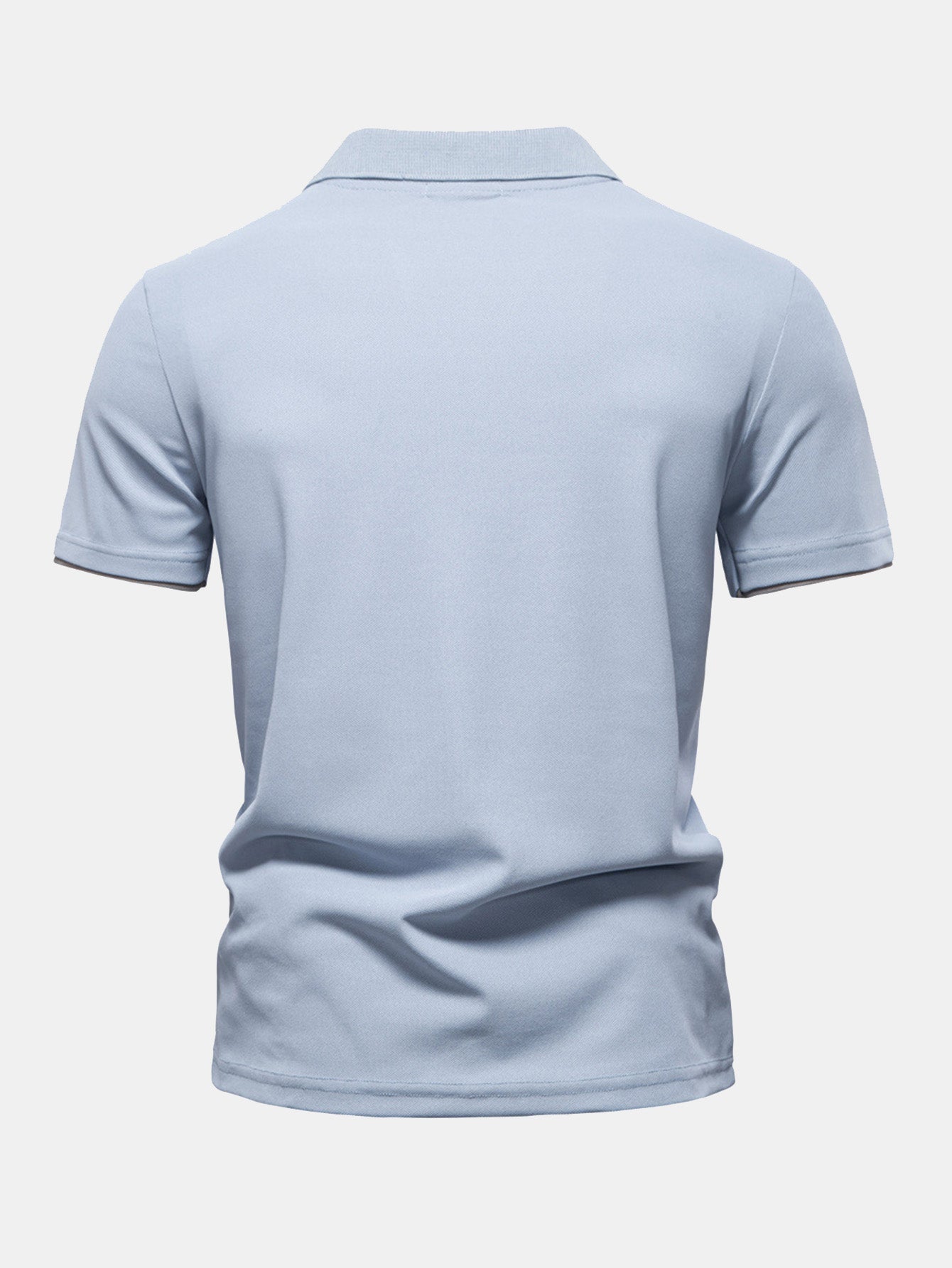 Miles | Contrast Pique V Neck Polo Shirt