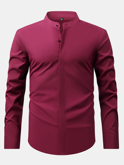 hola HIGH NECK SHIRT & SLIM FIT FLARED LEG PANTS