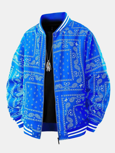 Eolo® | Paisley Print Baseball Jacket