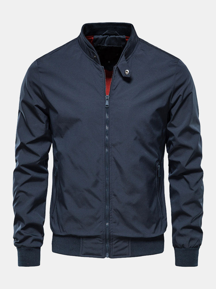 Erick® | Stand Collar Zip Up Jacket