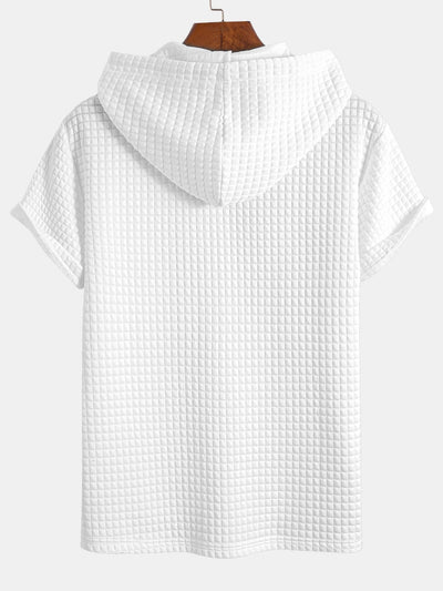 Cliff® | Kangaroo Pocket Waffle Hooded T-Shirt & Shorts