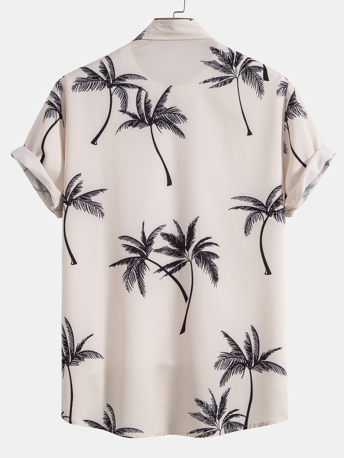 Yosafat® | Palm Tree Print Button Up Shirt