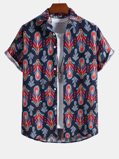 Antek® | Floral Print Cotton Button Up Shirt