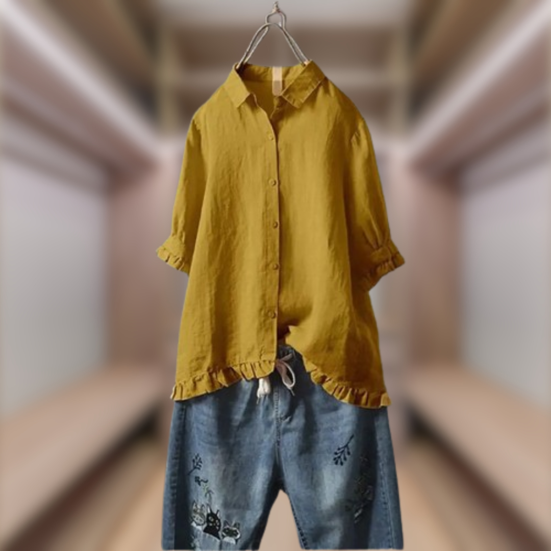 King® | Elegant Shirt In Natural Fabric