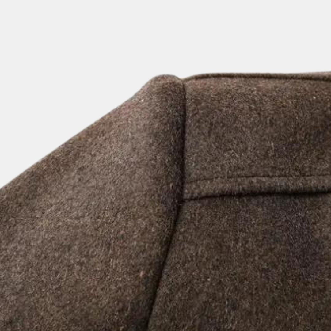Lando | Thick wool trench coat for men