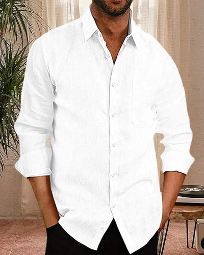 Bobby® | The Plain Men'S Shirt Made Of Cotton Blend Fabric