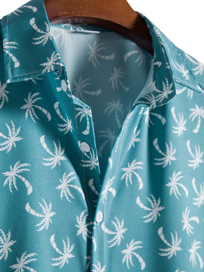 Nicolás® | Coconut Tree Print Shirt