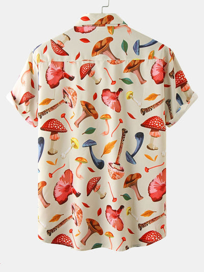 Armelindo® | Mushroom Leaves Print Shirt