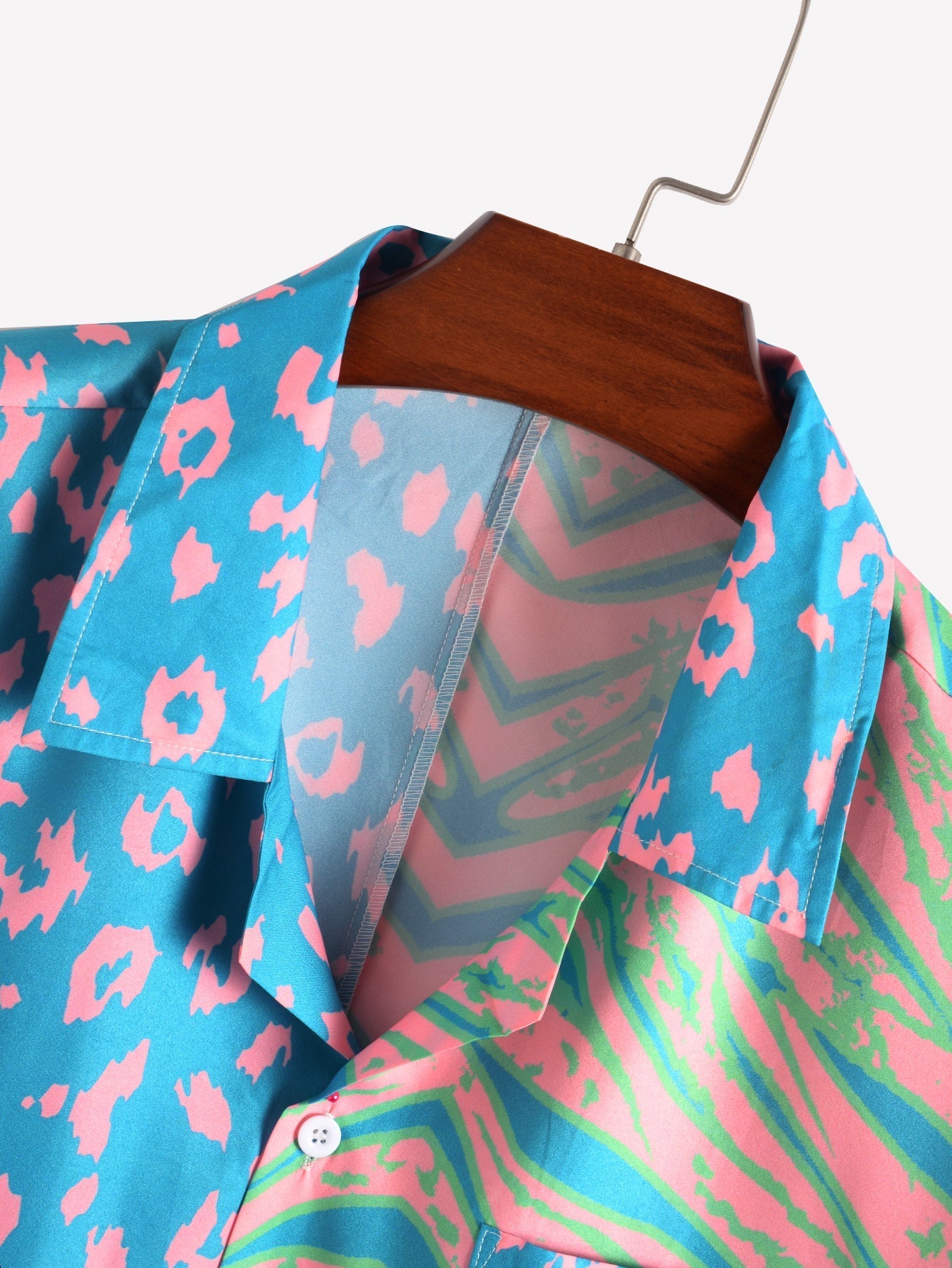 Quim® | Animal Pattern Print Patchwork Shirts