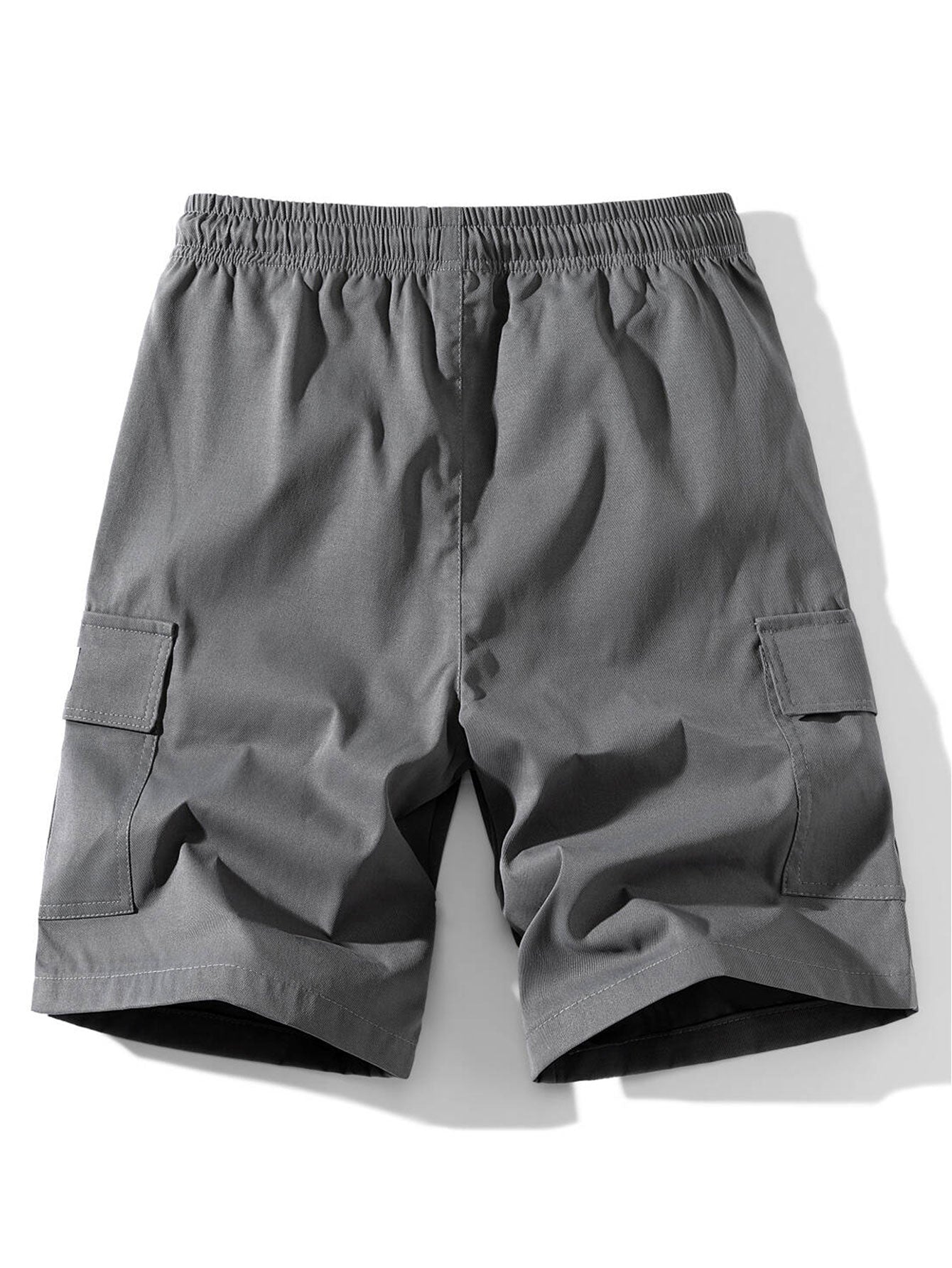 Adolfito® | 3 Pieces Solid Color Cargo Drawstring Shorts