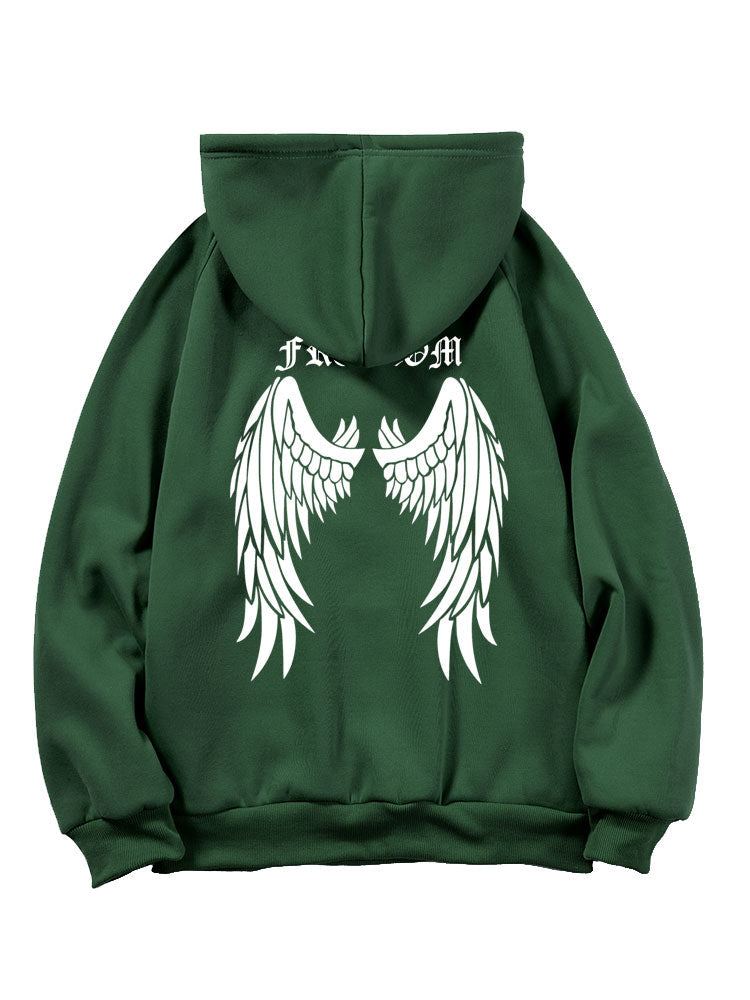 Leroy | Letter Wings Back Print Hoodie