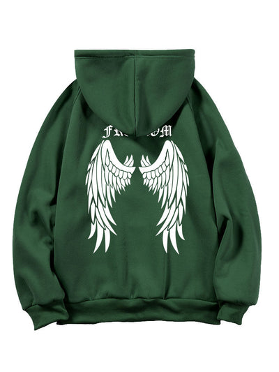 Leroy | Letter Wings Back Print Hoodie