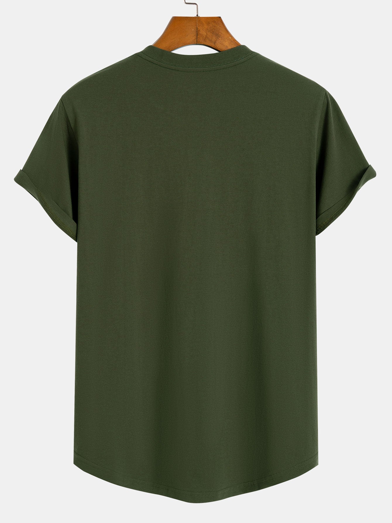 Aquiles® | 3 Pieces Basic Cotton Arc Hem T-Shirts