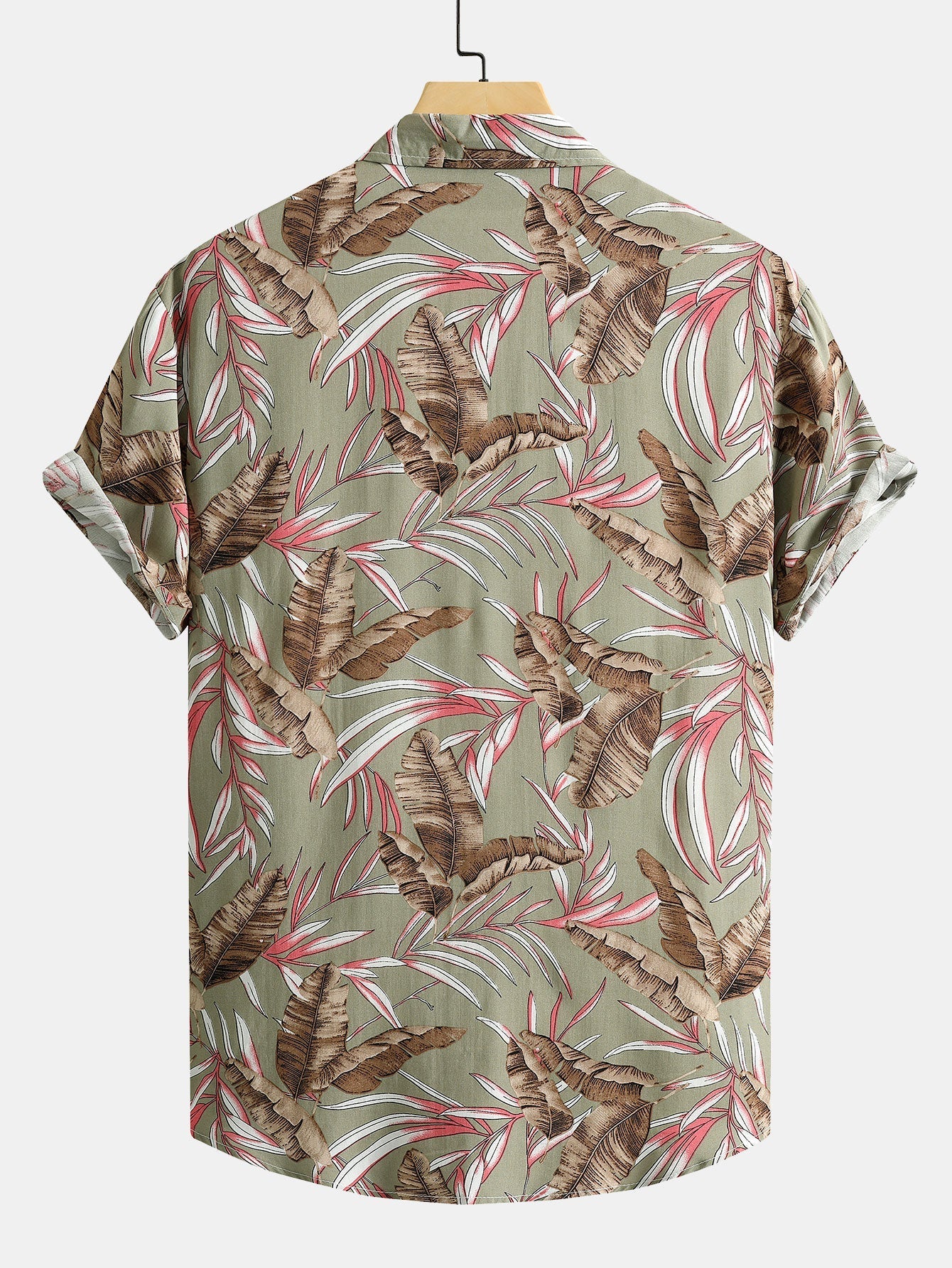 Aretino® | Viscose Tropical Print Button Up Shirt