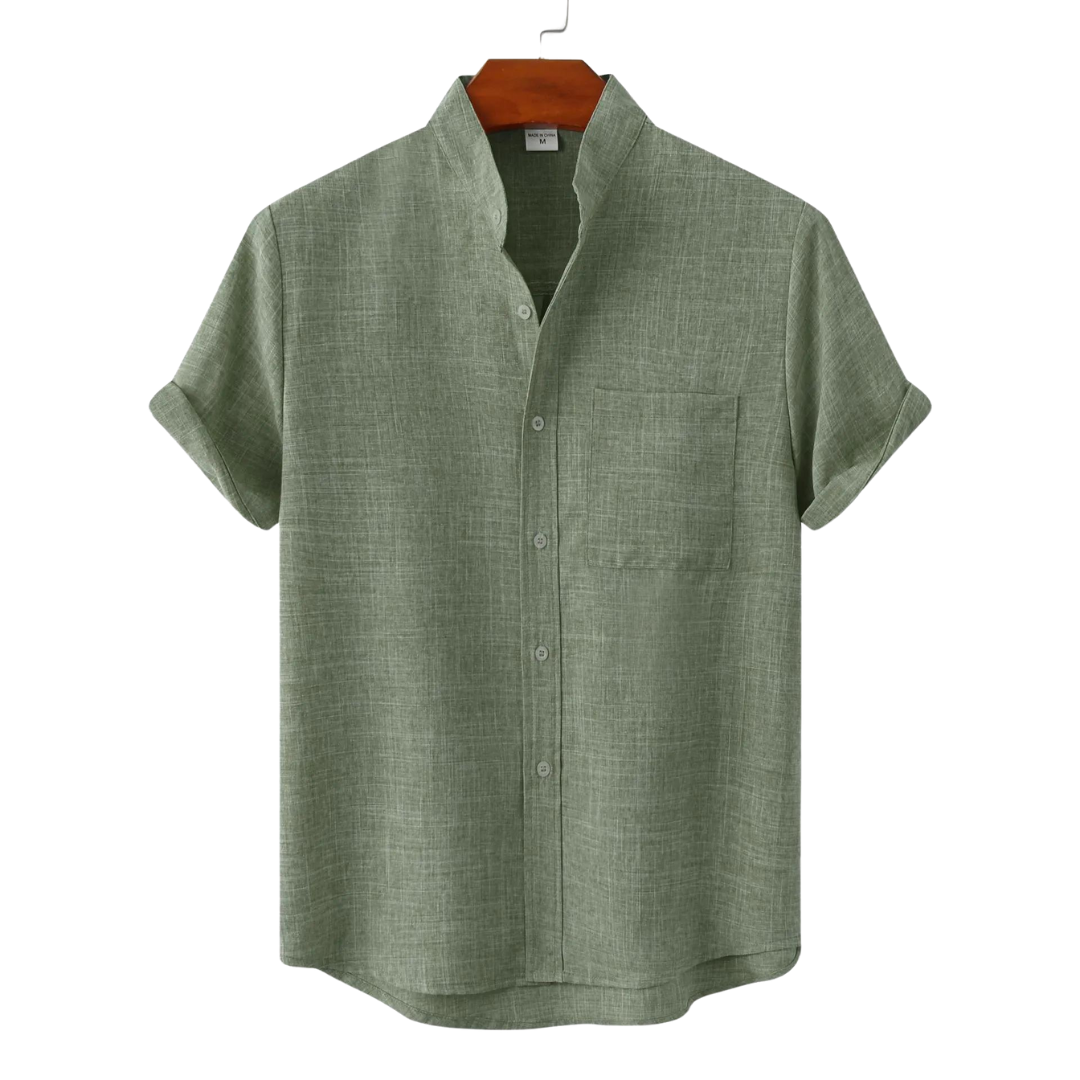 Ezra® | Linen T-Shirt Boho Solid Color Slim Fit