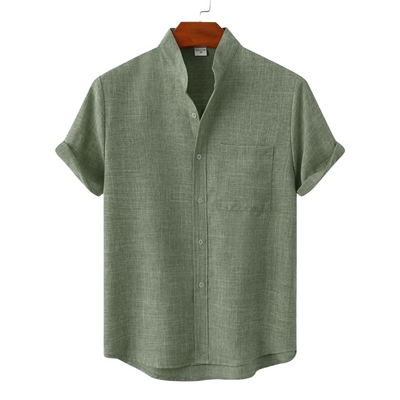 Ezra® | Linen T-Shirt Boho Solid Color Slim Fit
