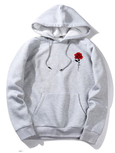 Xzavier | Rose Love Print Hoodie
