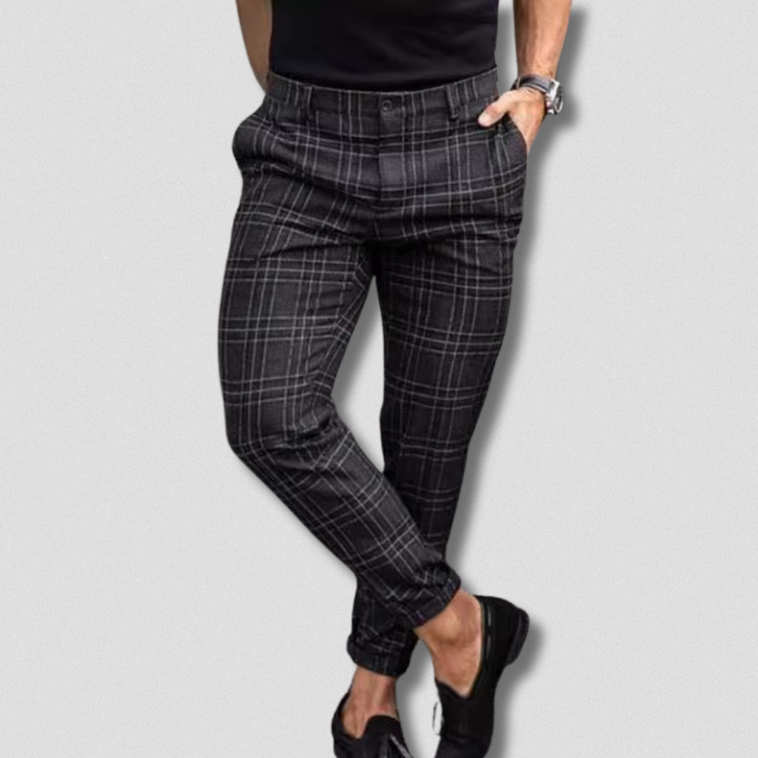 Elijah® | Premium Trousers With Checked Pattern