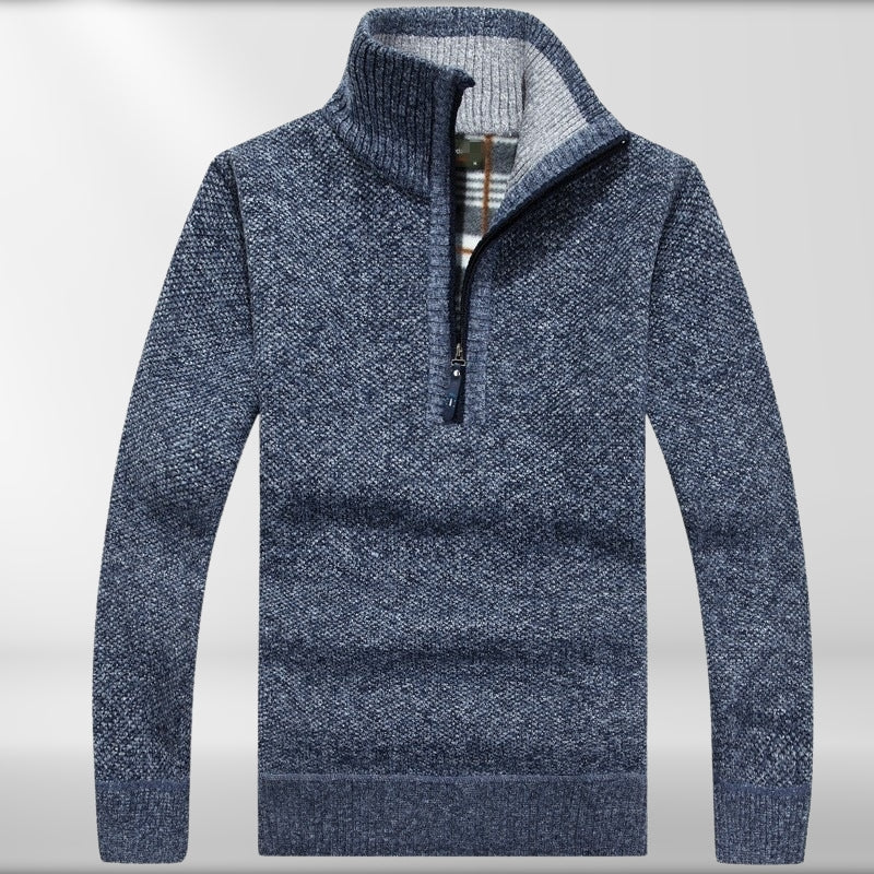 Diego® | Thicker Fleece Sweater With Half Zip