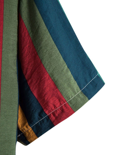 Amedeo® | Colored Striped Button Up Shirt