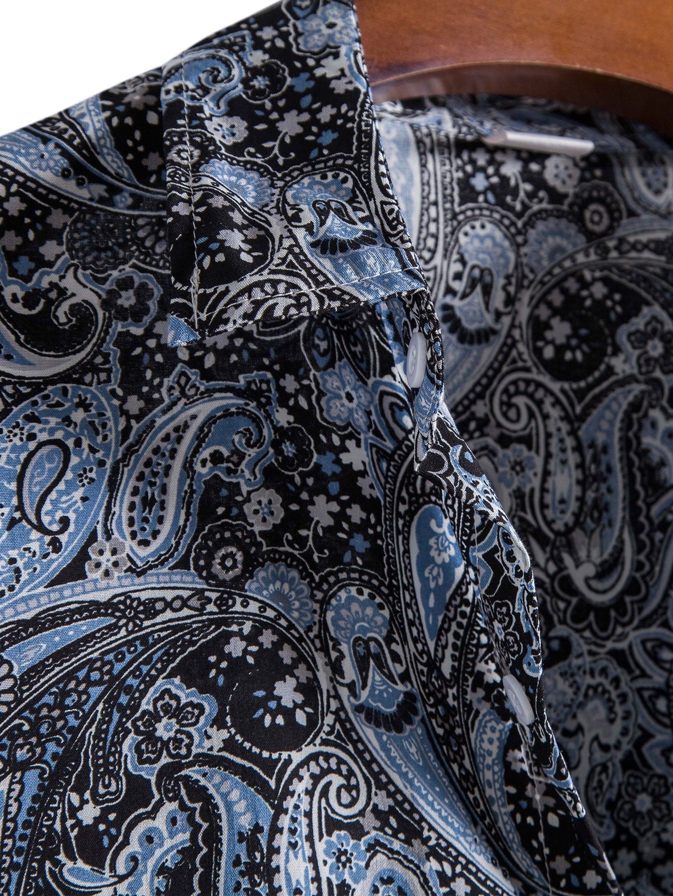 Argel® | Paisley Print Button Up Shirt