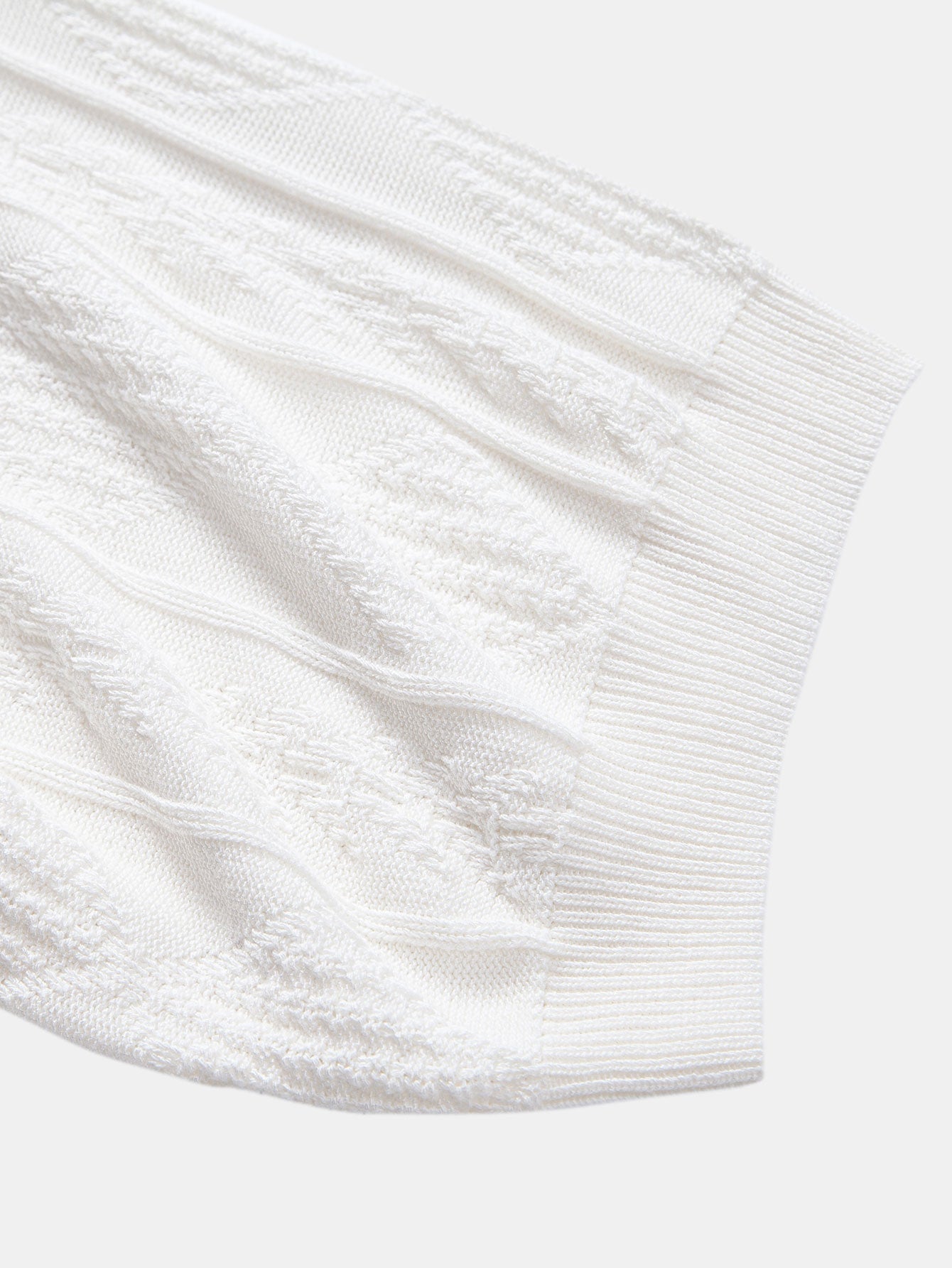 Gabriel | Geometric Jacquard Knitted Polo Shirt