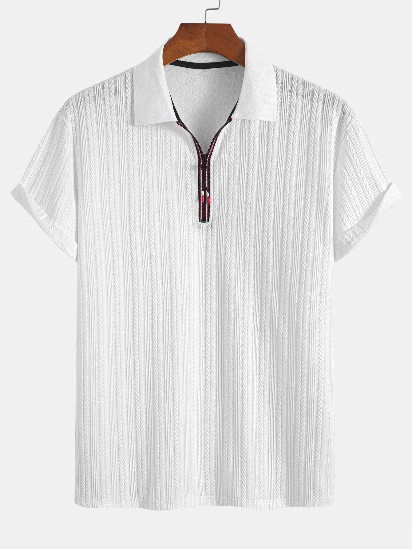 George® | Textured Zipper Polo