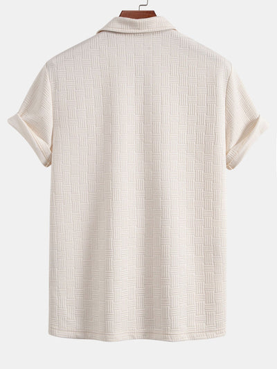 Wyatt | Striped Jacquard Polo Shirt