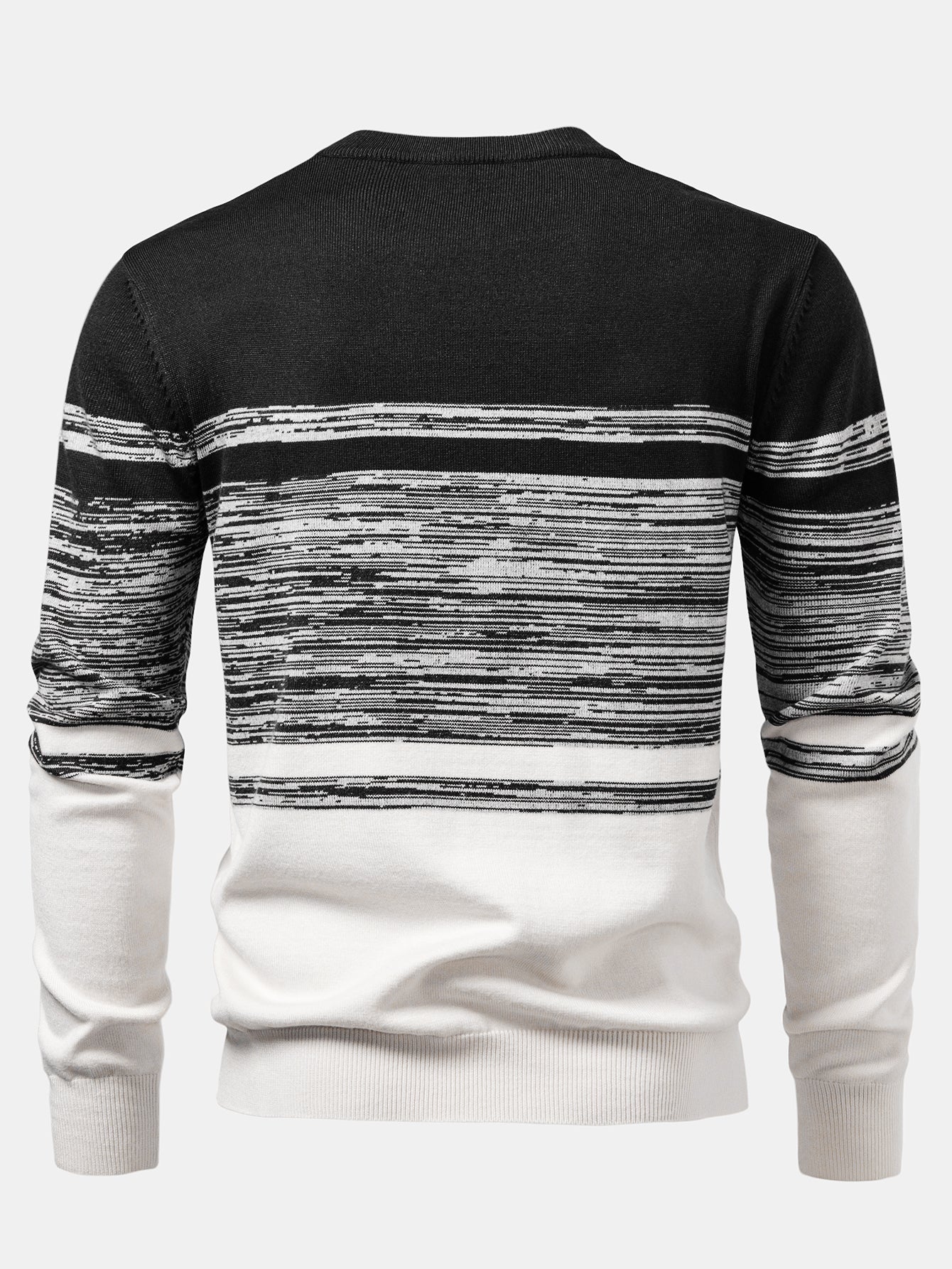 Aran® | Horizontal Stripe Pattern Crew Neck Sweater