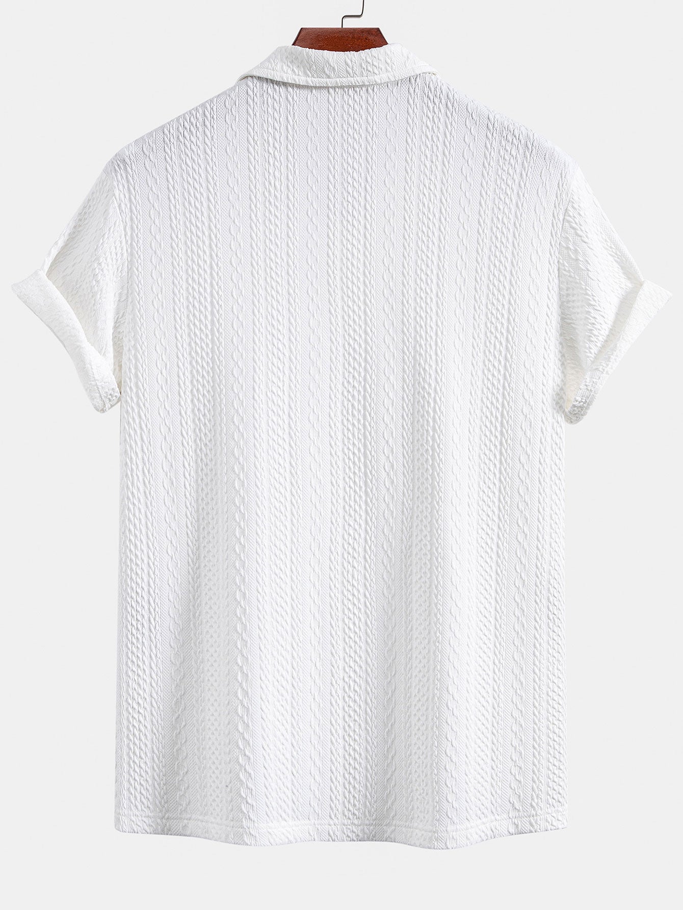 Sebastian | Textured Jacquard Knit Polo Shirt