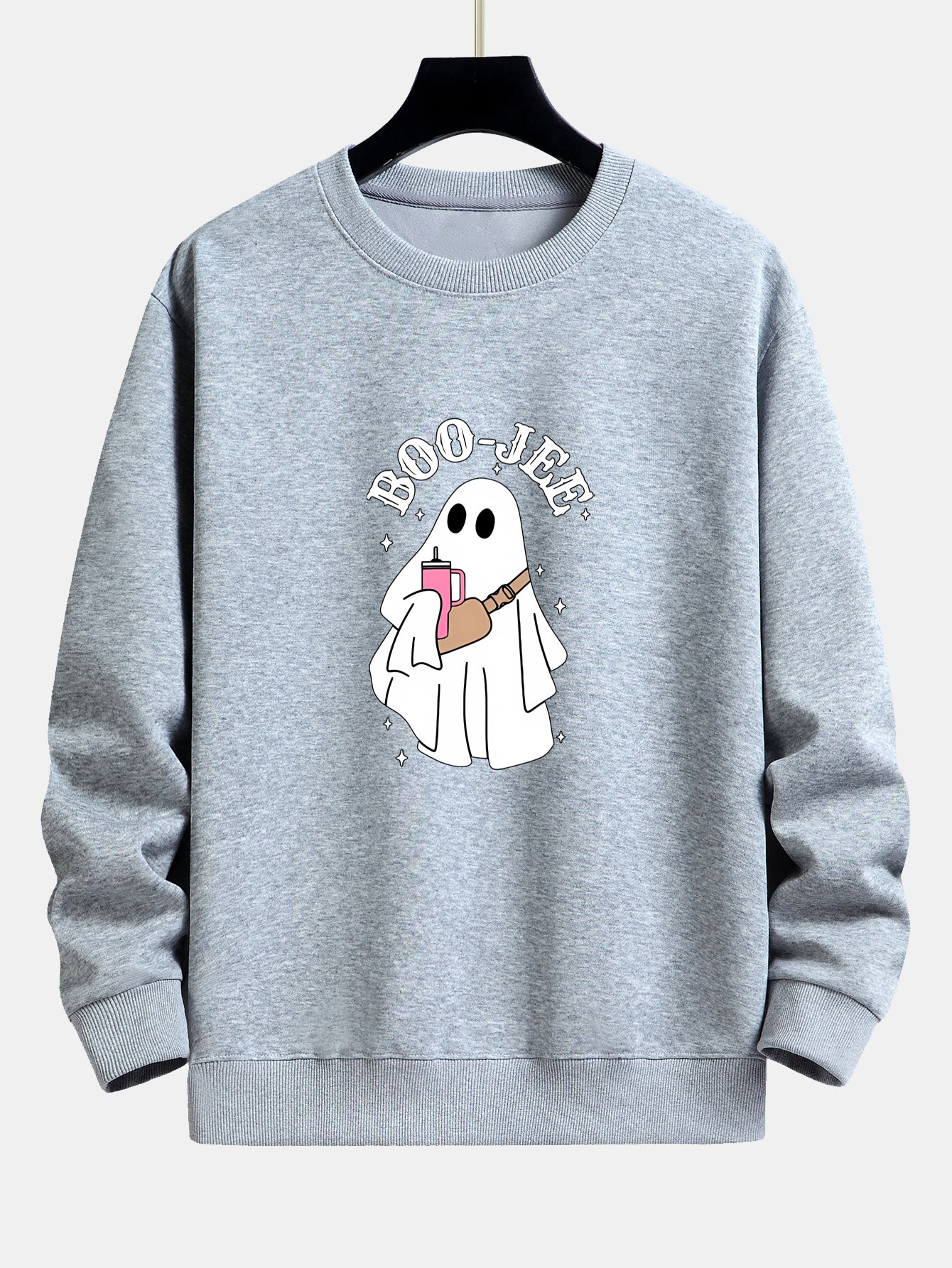 Breogán® | BOO JEE Ghost Print Relax Fit Sweatshirt