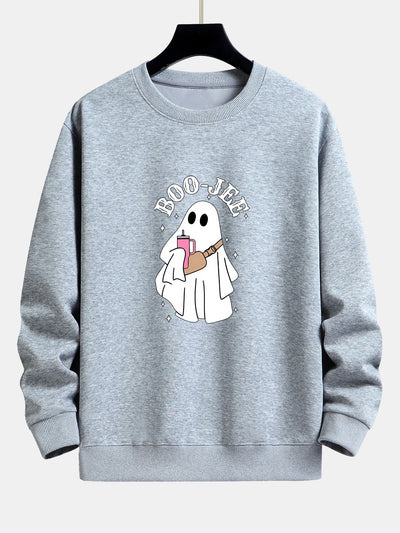 Breogán® | BOO JEE Ghost Print Relax Fit Sweatshirt