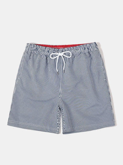 Adolphus® | 3 Pieces Vertical Striped Drawstring Swim Shorts