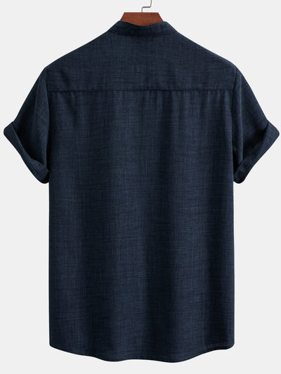 Yared® | Short Sleeve Stand Collar Shirt