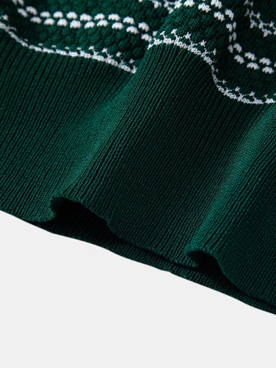 Noah | Stripe Knitted Polo Shirt