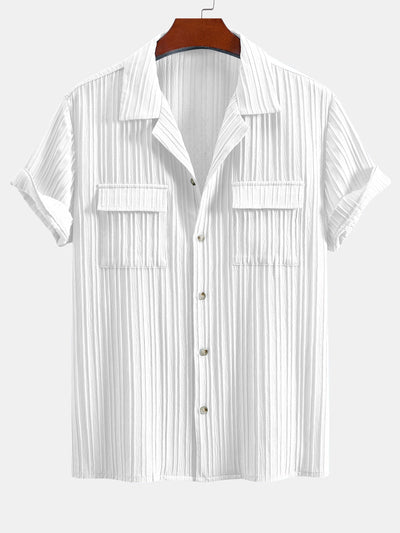 Jordan® | Textured Cuban Collar Pocket Shirt & Drawstring Textured Pants