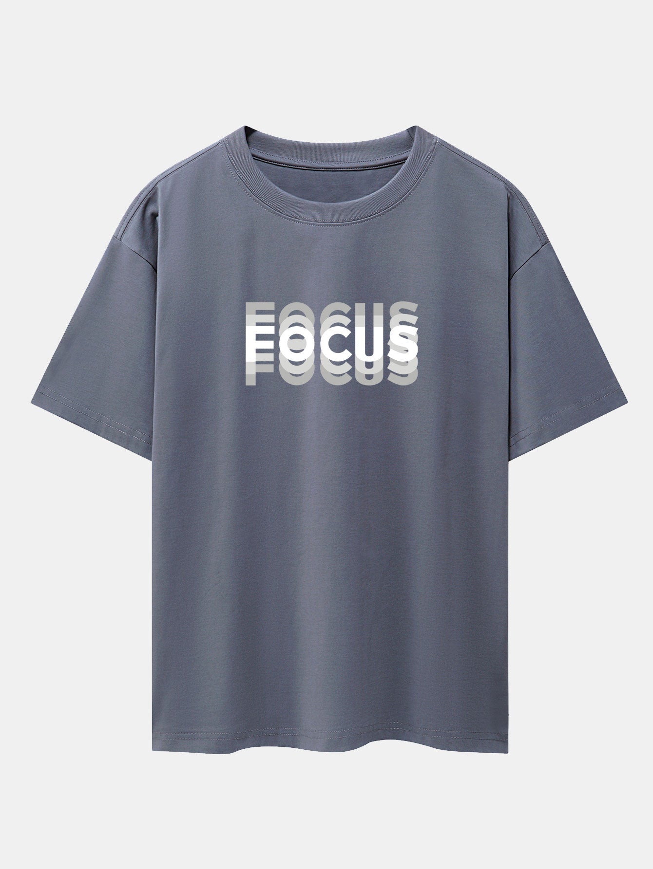 Cooper® | Focus Slogan Print Drop Shoulder Oversize T-Shirt