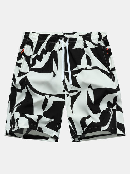 Jonathan® | Color Block Print Zipper Pocket Shorts
