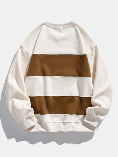 Arminius® | Relax Fit Color Block Crew Neck Sweatshirt