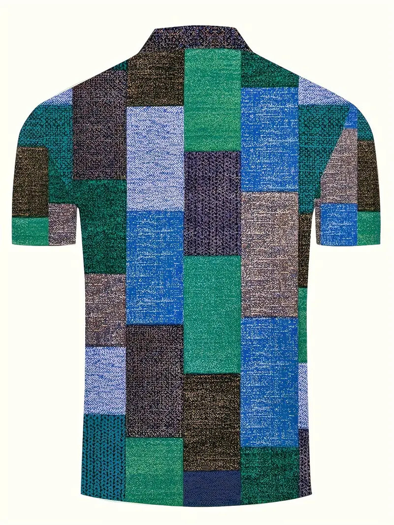 Claudian® | Casual Button Closure With Checked Pattern