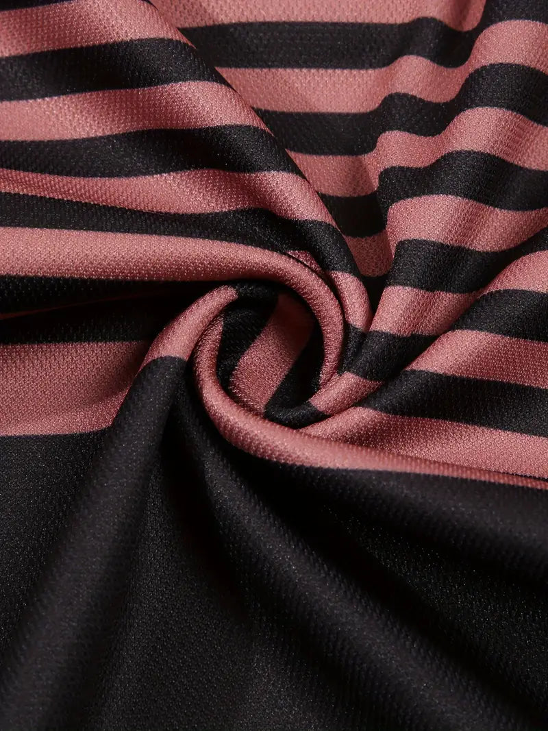 Dale® | Striped Casual Color Block Short Sleeve Shirt