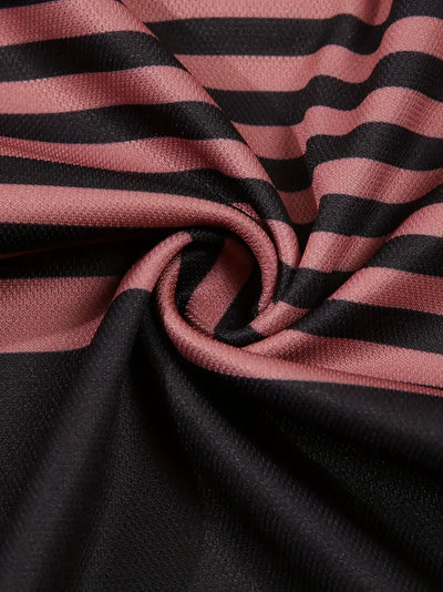 Dale® | Striped Casual Color Block Short Sleeve Shirt