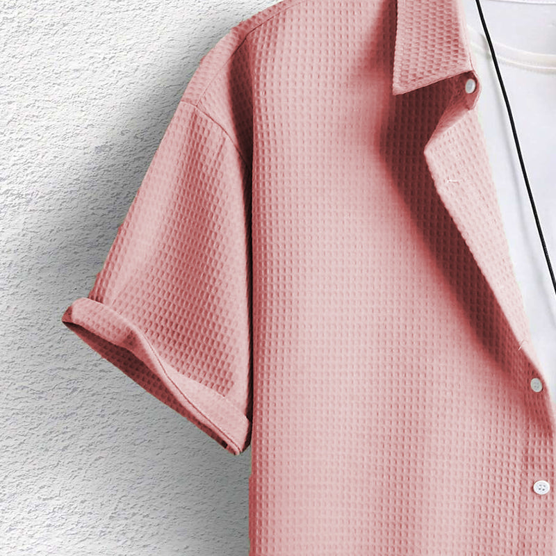 Holcombe® | Casual Men's Shirt With Waffle Pattern