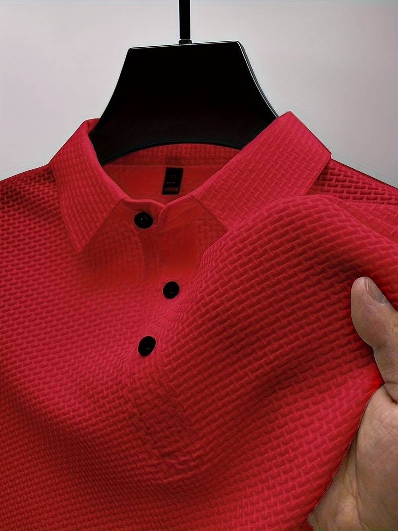 Luz® | Casual, Breathable Short-Sleeved Shirt With Half Buttons