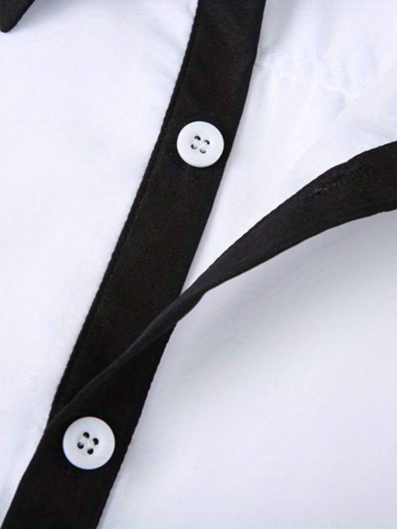 Lolita® | Casual Button-Up Contrast Shirt For Men