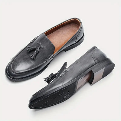 Urian® | Genuine Leather Tassel Loafers
