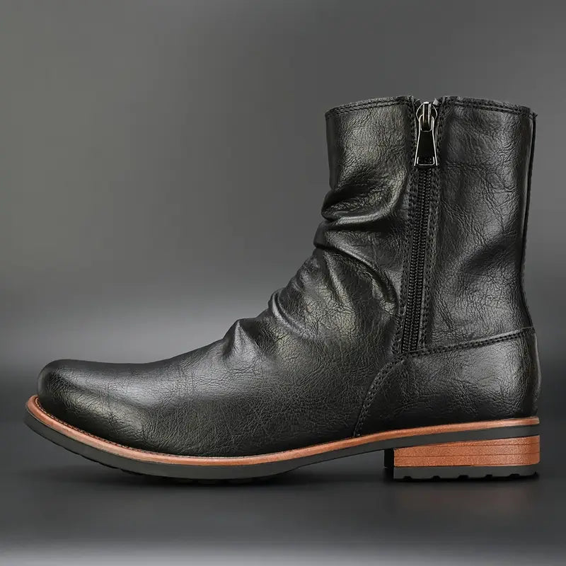 Marcos® | Leather Side-Zip Boots