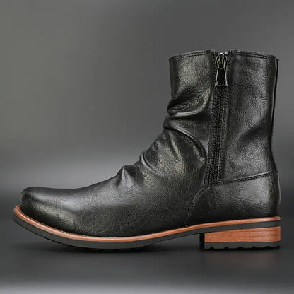 Marcos® | Leather Side-Zip Boots