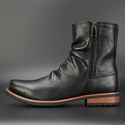 Marcos® | Leather Side-Zip Boots
